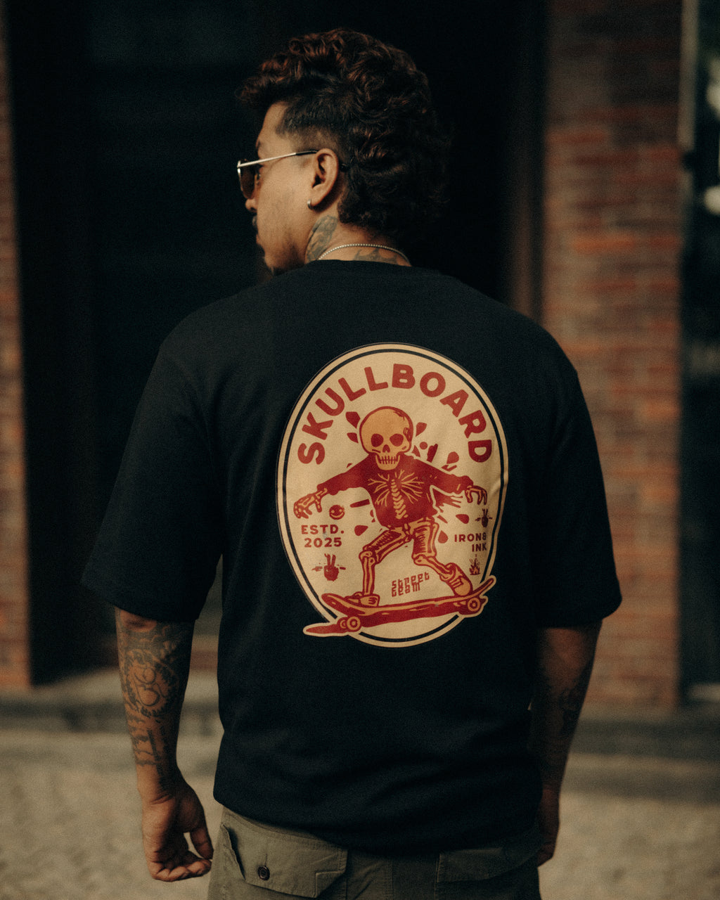 SKULL BOARD T-SHIRT
