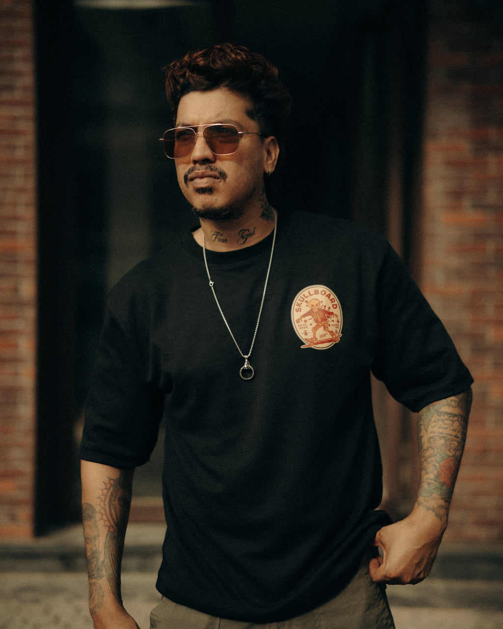 SKULL BOARD T-SHIRT